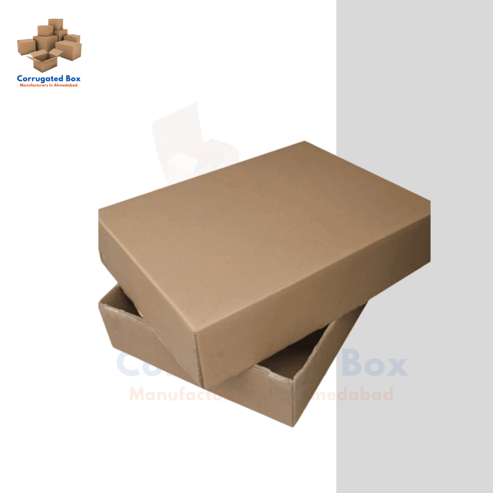 Top and bottom corrugated box