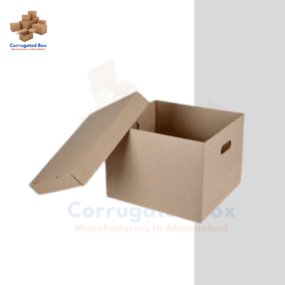 Top and bottom corrugated box