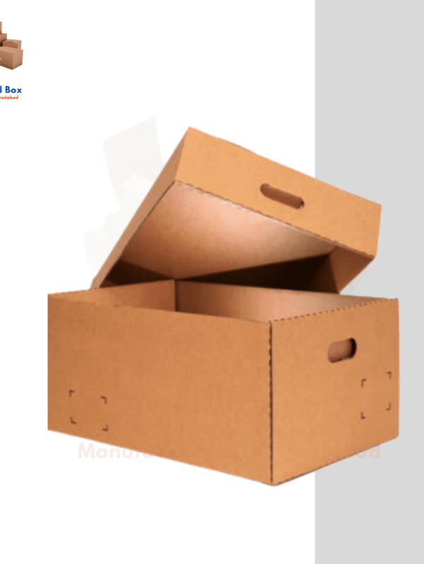 Top and bottom corrugated box